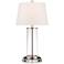 360 Lighting Fillable Glass Table Lamp w/ Dimmable USB Workstation Base