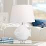 1_360 Lighting Finely 13 1/2" High Tropical Fish White Ceramic Lamp