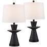 3_360 Lighting Fiona 24 1/2" High Modern USB Table Lamps Set of 2