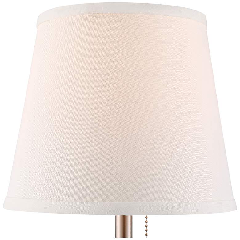 Image 6 360 Lighting Flesner 20" High Brushed Nickel Outlet and USB Table Lamp more views
