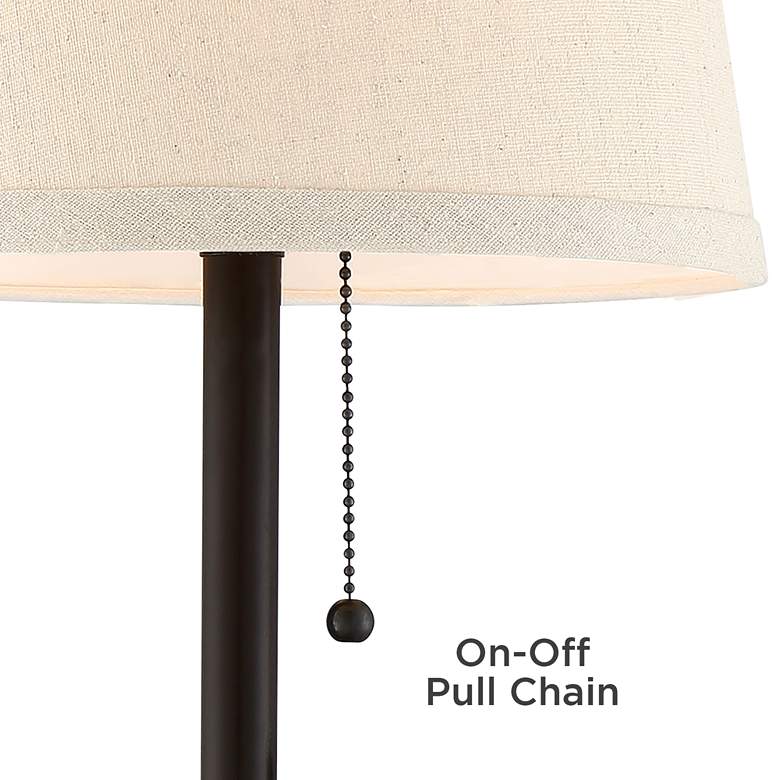 Image 7 360 Lighting Flesner Bronze 20" High Accent Table Lamp with USB Ports more views