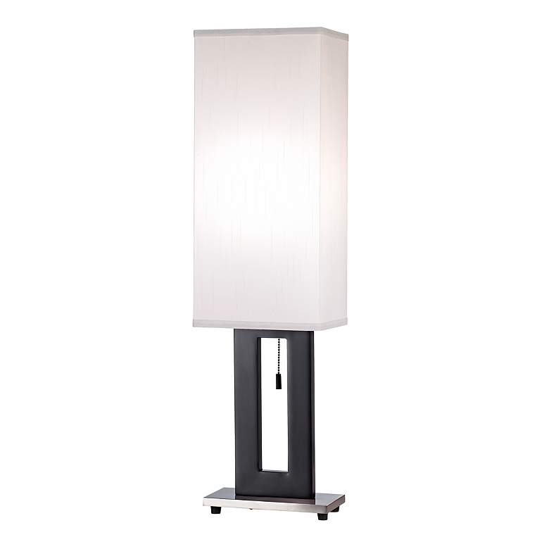 Image 3 360 Lighting Floating Rectangle 30 inch Black and White Modern Table Lamp
