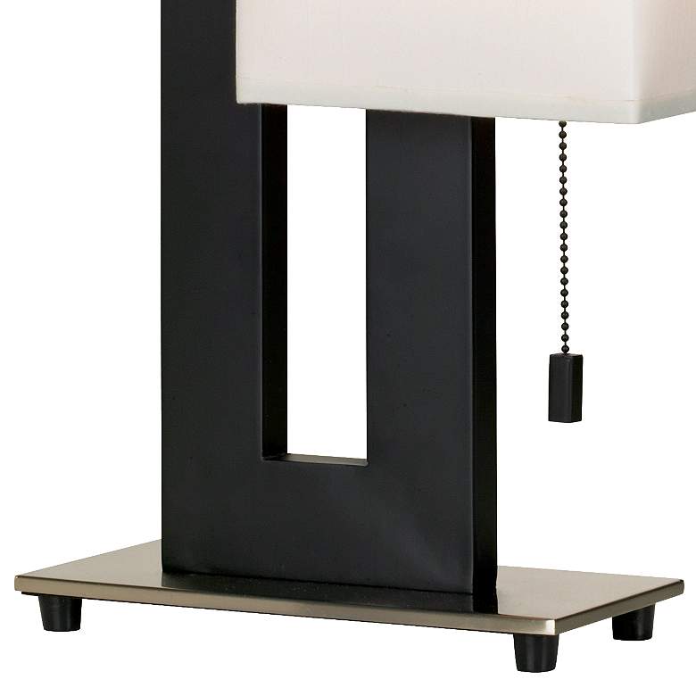 Image 5 360 Lighting Floating Square 20 1/2 inch Black Finish Modern Table Lamp more views