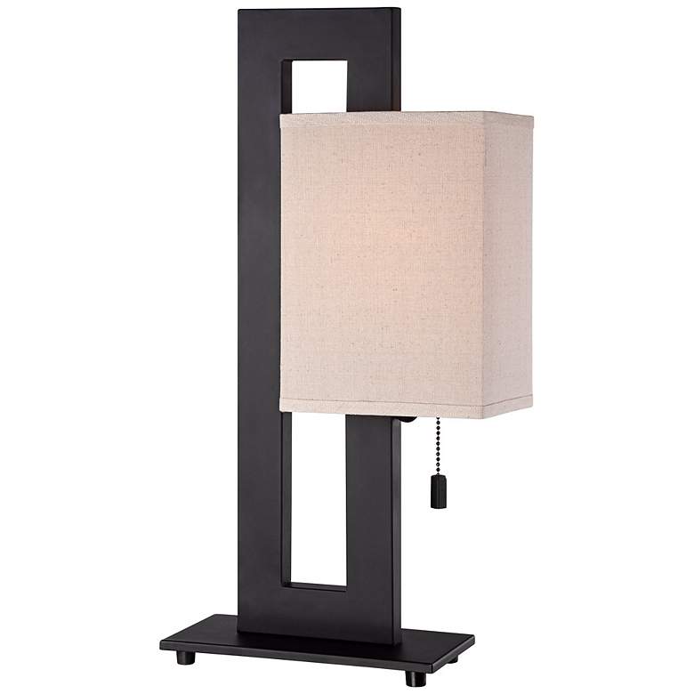 Image 3 360 Lighting Floating Square 20 1/2 inch Espresso Bronze Modern Table Lamp