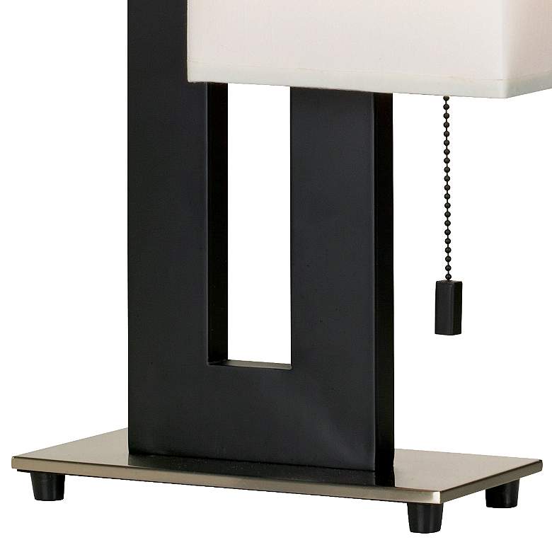 Image 4 360 Lighting Floating Square Black Finish Modern Table Lamps Set of 2 more views