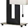 360 Lighting Floating Square Black Modern Table Lamp with Table Top Dimmer