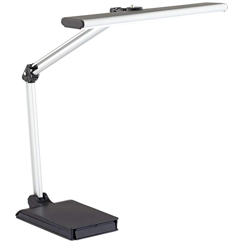 Image 7 360 Lighting Flynn Black Silver Adjustable LED USB Desk Lamps Set of 2 more views