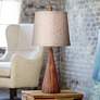 360 Lighting Fraiser 23.5" High Tapered Faux Wood Modern Table Lamp in scene