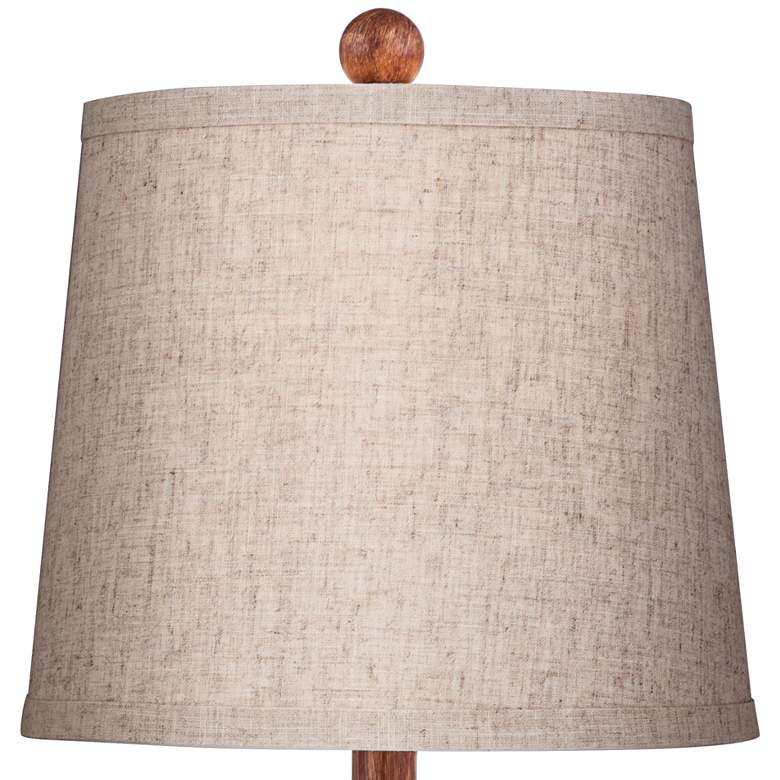 Image 5 360 Lighting Fraiser 23.5" High Tapered Faux Wood Modern Table Lamp more views