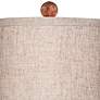 Thumbnail4 of 360 Lighting Fraiser 23 1/2" High Tapered Faux Wood Modern Table Lamp more views