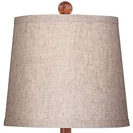 Image5 of 360 Lighting Fraiser 23 1/2" High Tapered Faux Wood Modern Table Lamp more views