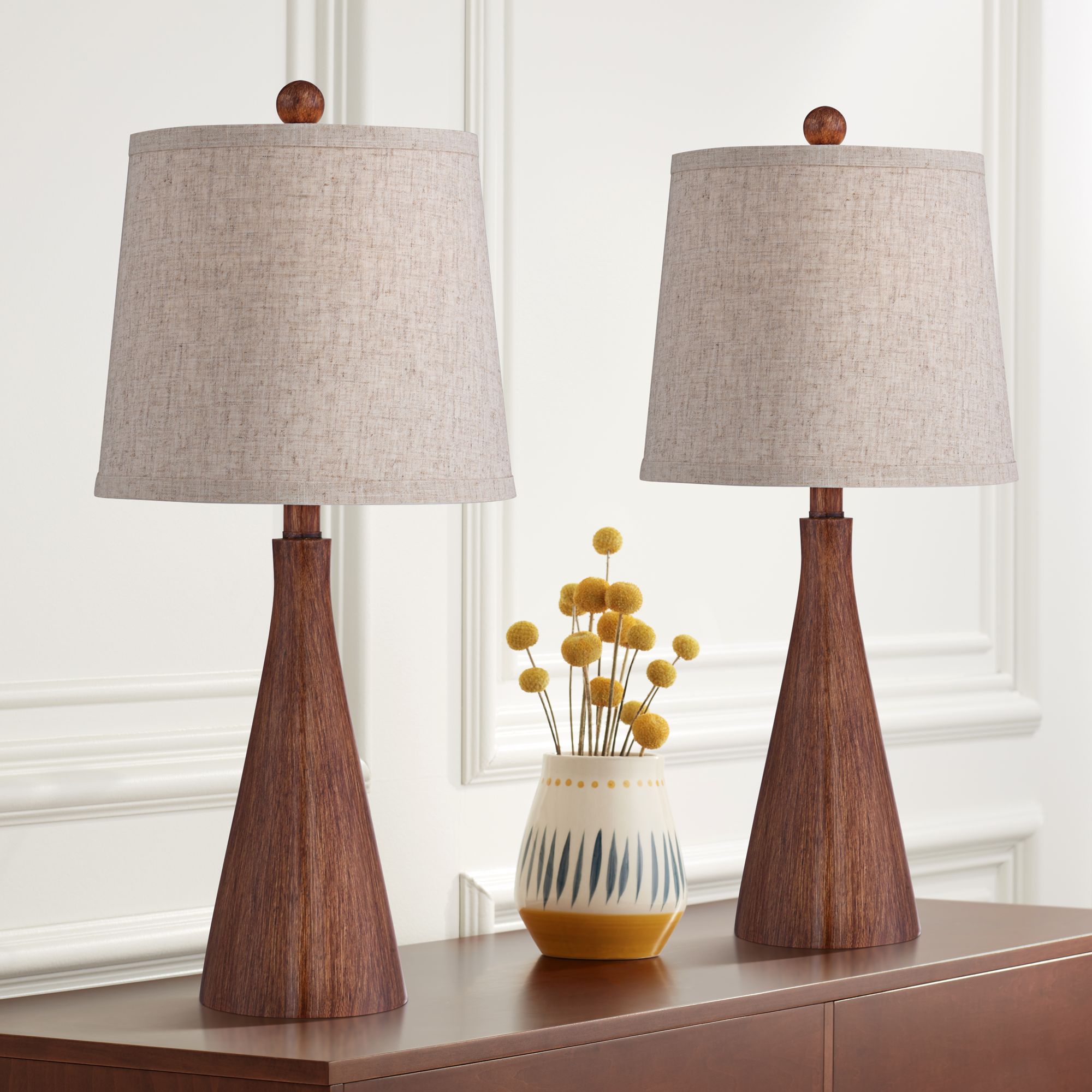 Wood based hot sale table lamps