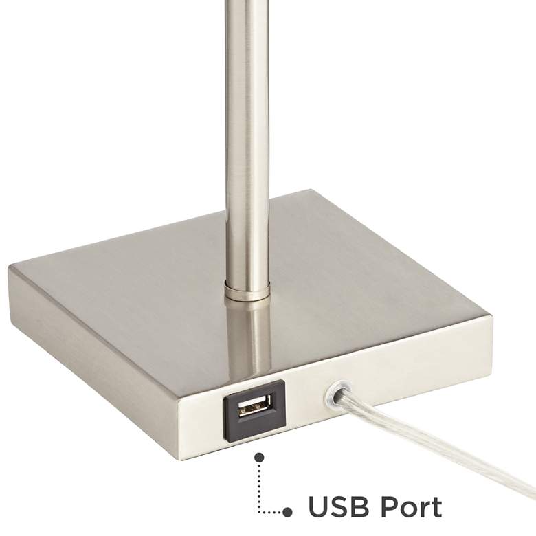 Image 4 360 Lighting Franco 26 1/2" Modern Stick USB Table Lamps Set of 2 more views