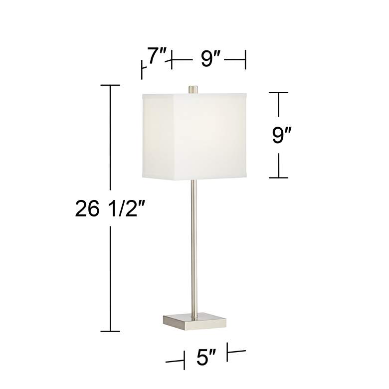 Image 7 360 Lighting Franco 26 1/2 inch Modern Stick USB Table Lamps Set of 2 more views