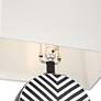 5_360 Lighting Fraser 21 1/2" Black and White Ceramic Disc Table Lamp more views