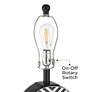 6_360 Lighting Fraser 21 1/2" Black and White Ceramic Disc Table Lamp more views