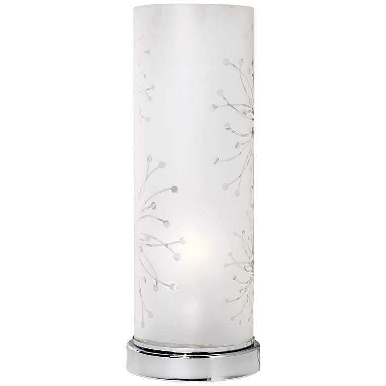 Image 4 360 Lighting Frosted Glass Cylinder 14 1/4" High Accent Lamp more views