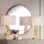 1_360 Lighting Gale 26" Golden Grid Open Base Table Lamps Set of 2