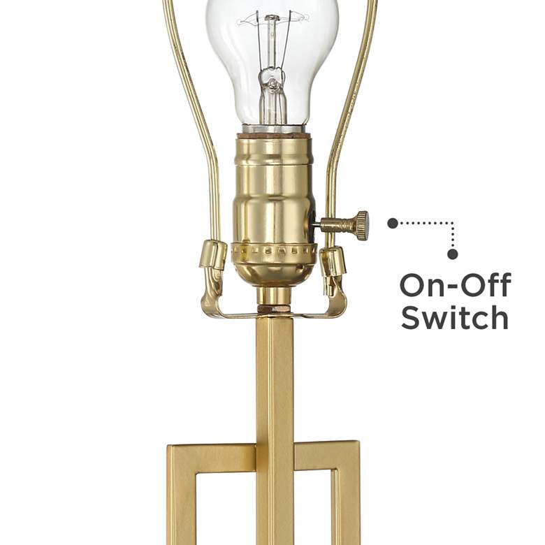 Image 3 360 Lighting Gale 26" Golden Grid Table Lamps with Black Marble Risers more views