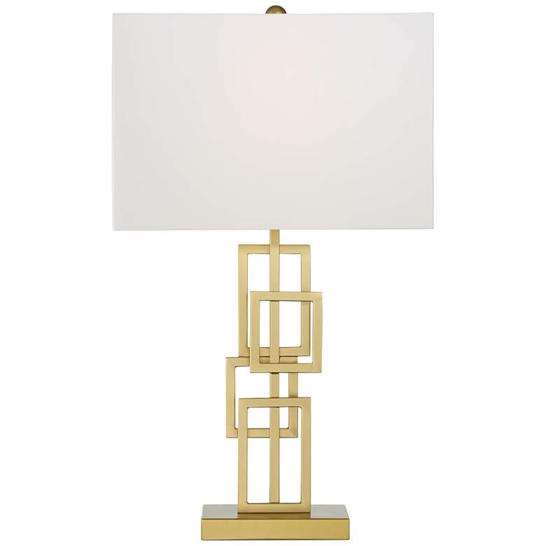 Image 7 360 Lighting Gale Golden Grid Open Base Table Lamps Set of 2 more views