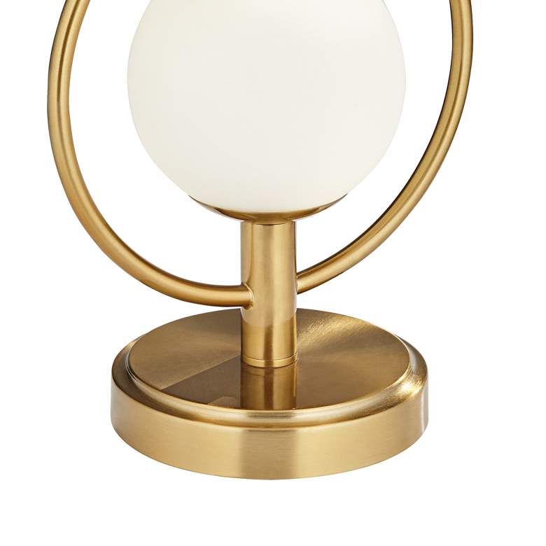 Image 6 360 Lighting Galena 25" Modern Ring Luxe Night Light USB Table Lamp more views