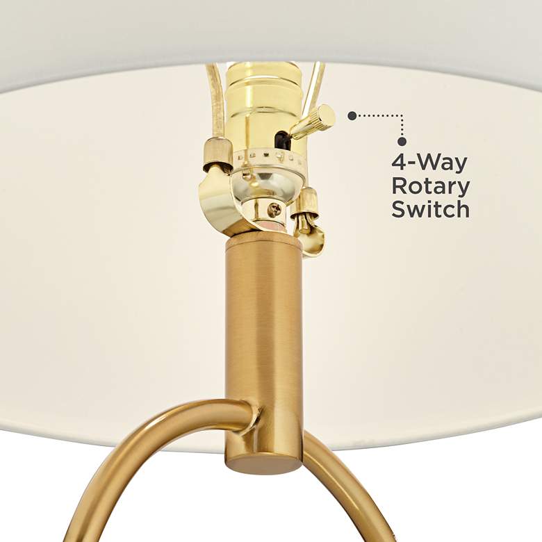 Image 7 360 Lighting Galena 25" Modern Ring Luxe Night Light USB Table Lamp more views