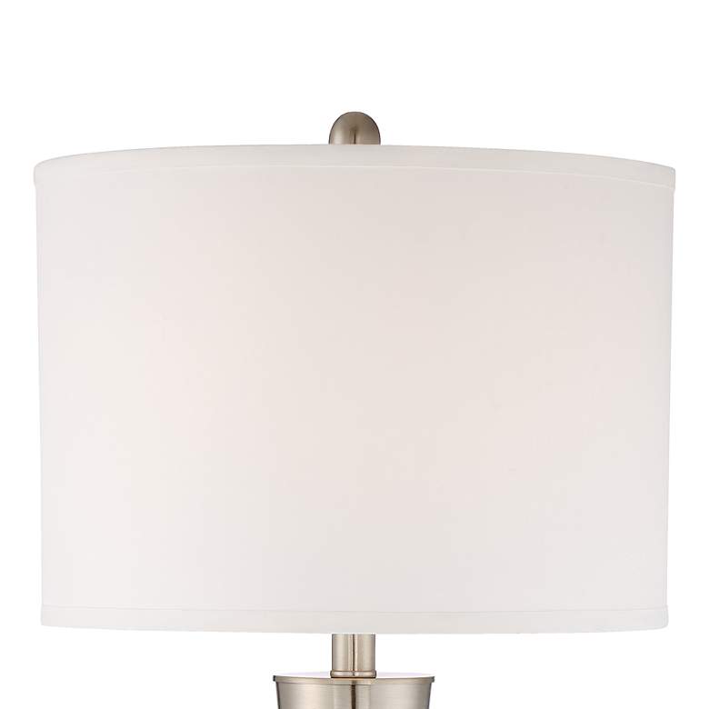 Image 5 360 Lighting Geoff 26 inch Brushed Nickel USB Table Lamps Set of 2 more views