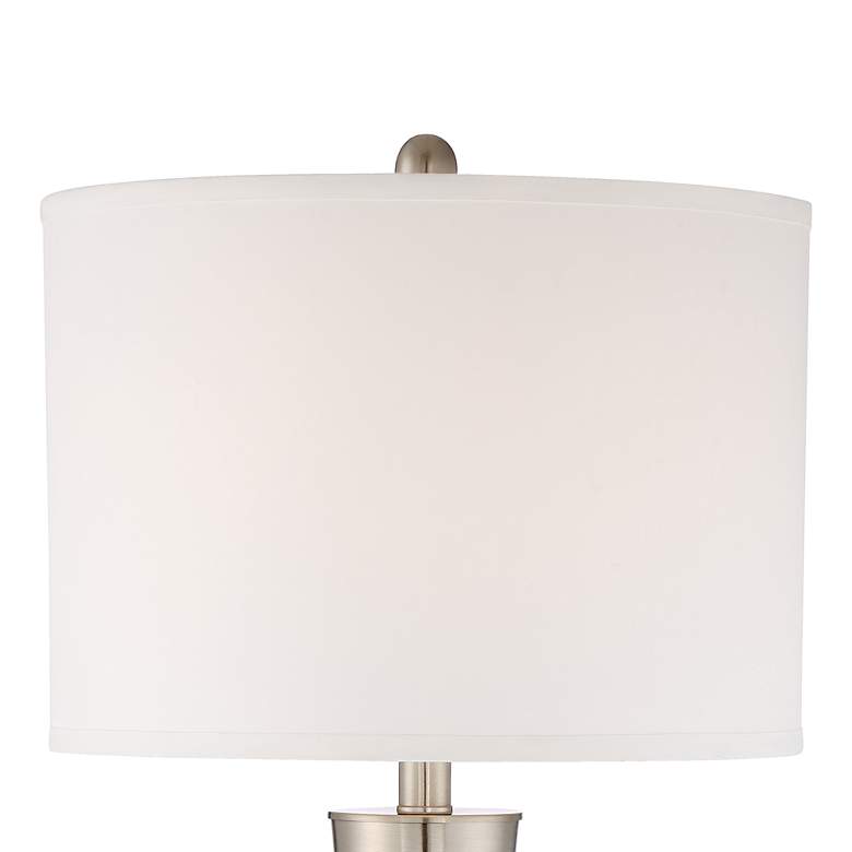 Image 5 360 Lighting Geoff 26" Brushed Nickel USB Table Lamps Set of 2 more views