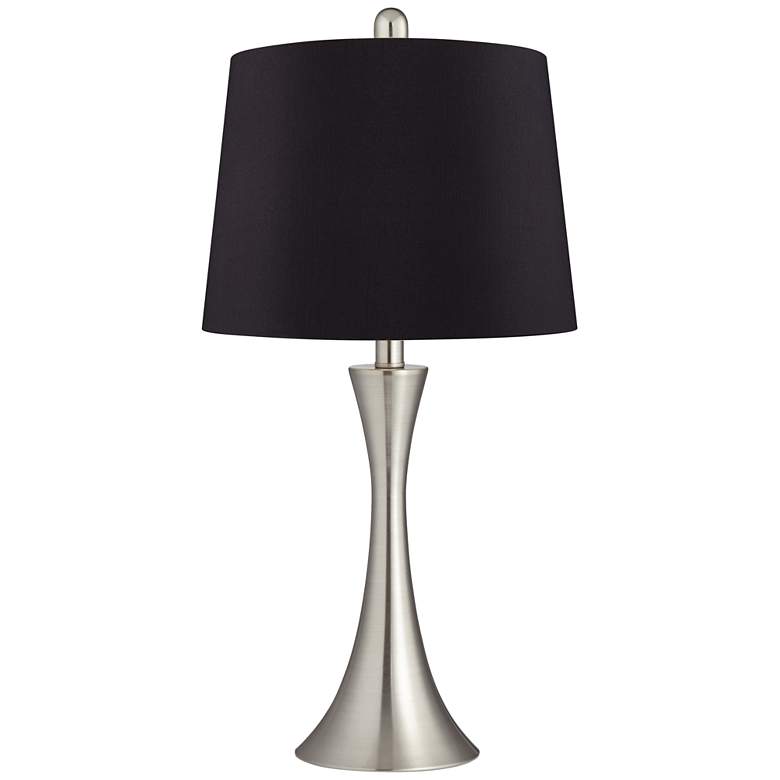 Image 5 360 Lighting Gerson 24" Black and Brushed Nickel LED Lamps Set of 2 more views