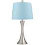 360 Lighting Gerson 24" Brushed Nickel and Blue LED Lamps Set of 2