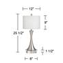 7_360 Lighting Gerson 25 1/2" Nickel Modern Lamps with Acrylic Risers more views
