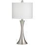 360 Lighting Gerson Brushed Nickel LED Table Lamps with Dimmers Set of 2
