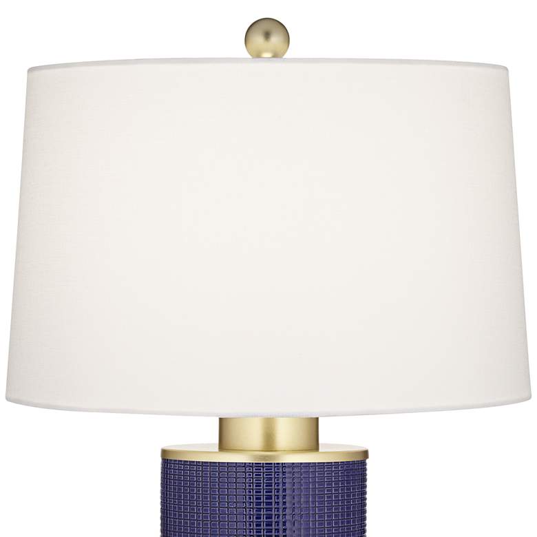 Image 4 360 Lighting Gilson 24 5/8" Gold Blue Modern Ceramic Lamps Set of 2 more views