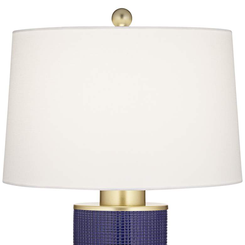 Image 4 360 Lighting Gilson Gold and Blue Modern Ceramic Table Lamps Set of 2 more views