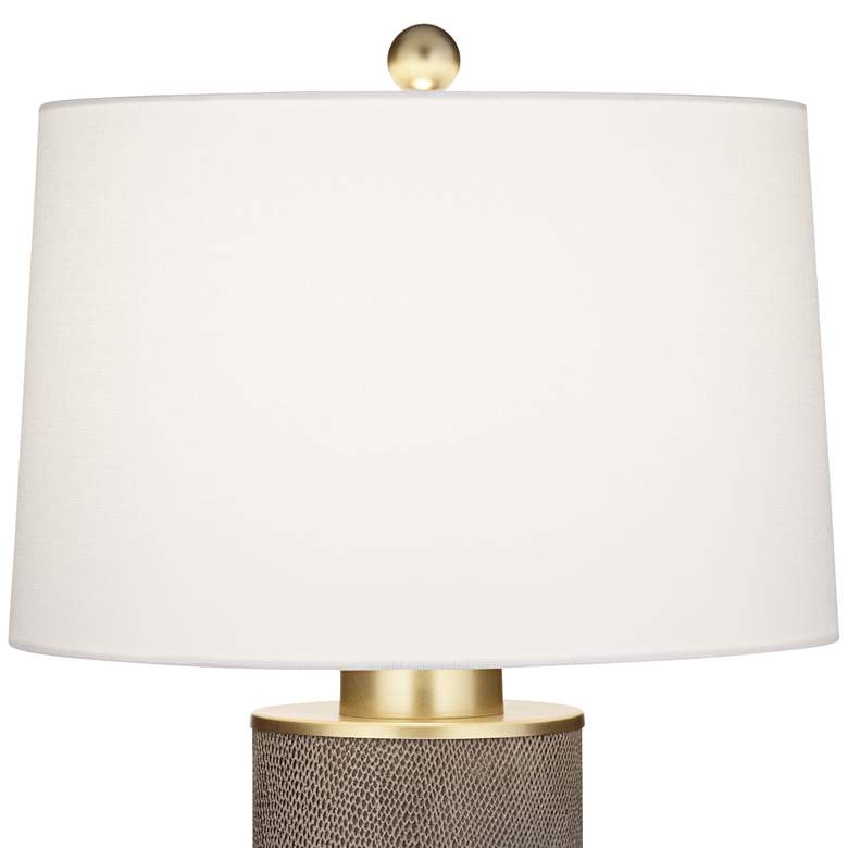 Image 4 360 Lighting Gilson Gold Textured Gray Modern Ceramic Table Lamps Set of 2 more views