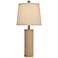 360 Lighting Gisele 24" High Gold Wash Lattice Column Table Lamp