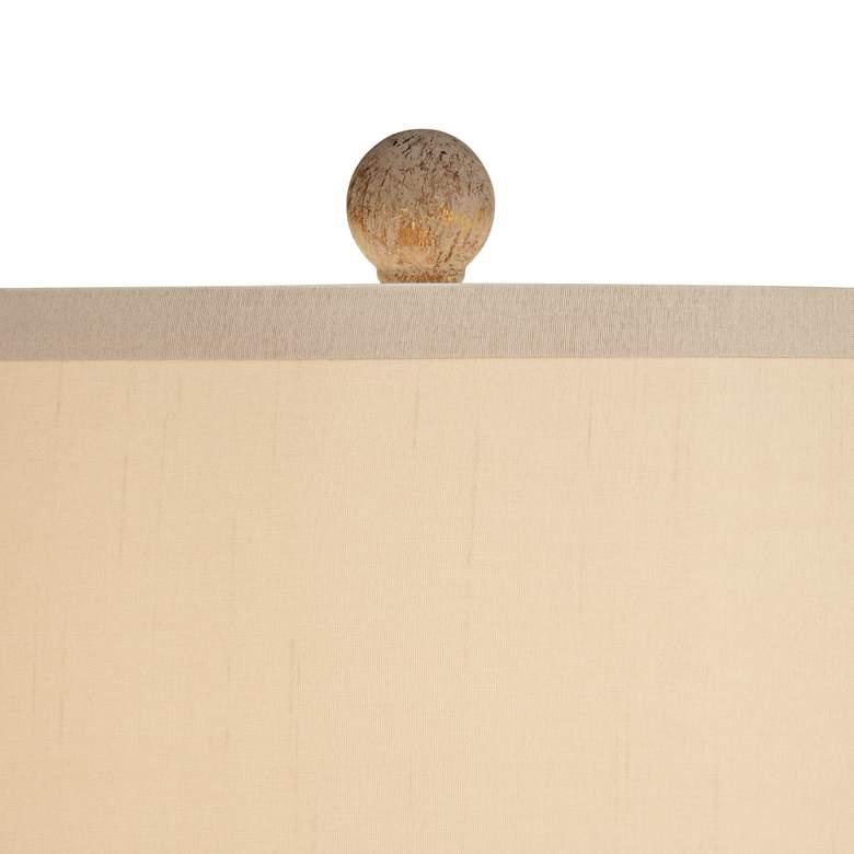 Image 3 360 Lighting Gisele 24" High Gold Wash Lattice Column Table Lamp more views