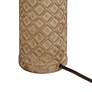 7_360 Lighting Gisele 24" High Gold Wash Lattice Column Table Lamp more views