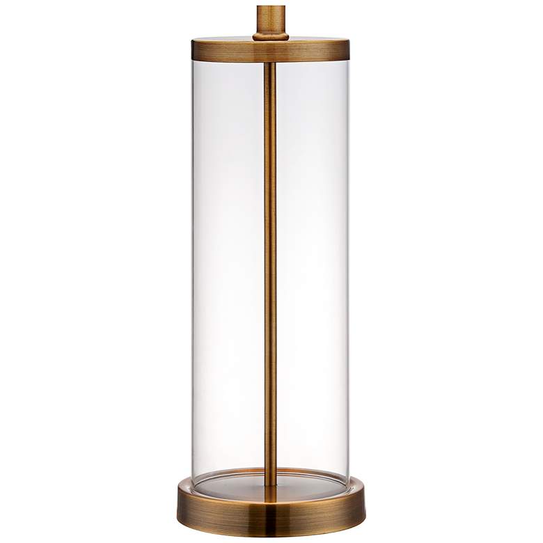 Image 4 360 Lighting Glass and Gold Cylinder Fillable Table Lamp Set of 2 more views