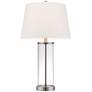 360 Lighting Glass and Steel Cylinder Fillable Table Lamp Set of 2 in scene