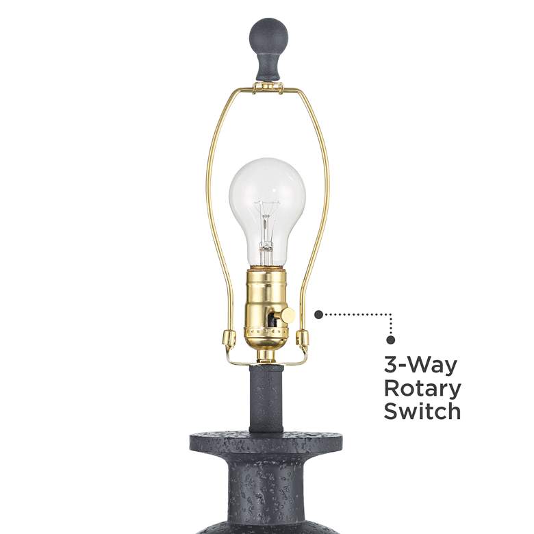Image 5 360 Lighting Glenwood 28" Charcoal Gray Table Lamps Set of 2 more views