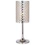 360 Lighting Glitz 24" High Crystal and Chrome Table Lamp in scene