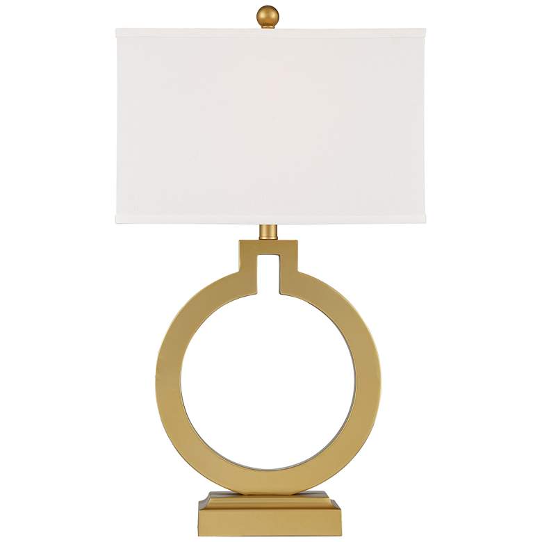 Image 6 360 Lighting Gold Ring USB Table Lamps Set of 2 with Clear Acrylic Risers more views