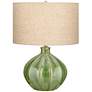 360 Lighting Gordy 20 1/2" Green Ceramic Accent Table Lamps Set of 2