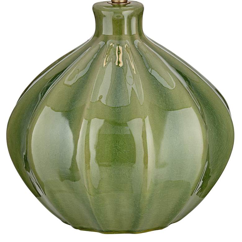 Image 7 360 Lighting Gordy 20 1/2 inch Mid-Century Modern Green Ceramic Table Lamp more views
