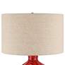 3_360 Lighting Gordy 20 1/2" Mid-Century Modern Red Ceramic Table Lamp more views