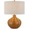 360 Lighting Gordy 21" High Spice Brown Ceramic Table Lamp