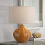 1_360 Lighting Gordy 21" High Spice Brown Ceramic Table Lamp