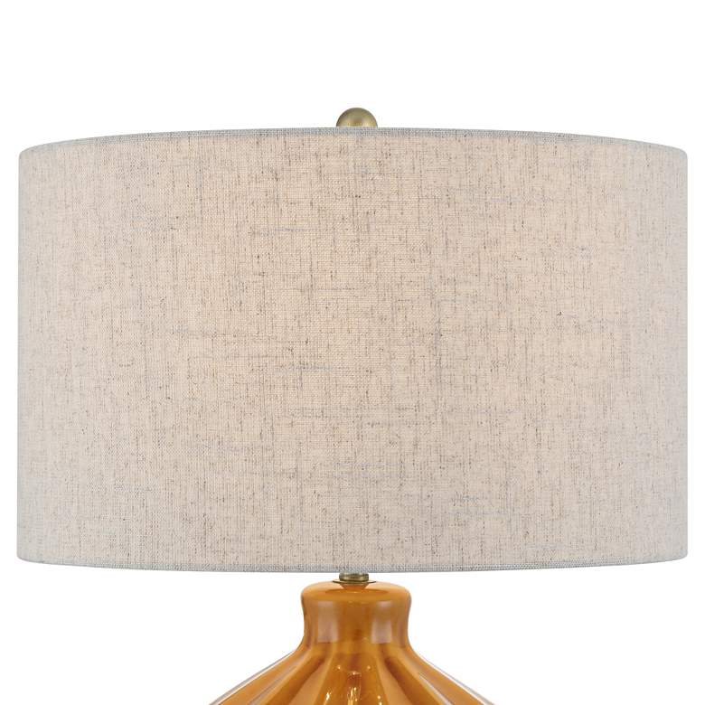 Image 3 360 Lighting Gordy 21" High Spice Brown Ceramic Table Lamp more views