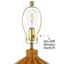 5_360 Lighting Gordy 21" High Spice Brown Ceramic Table Lamp more views